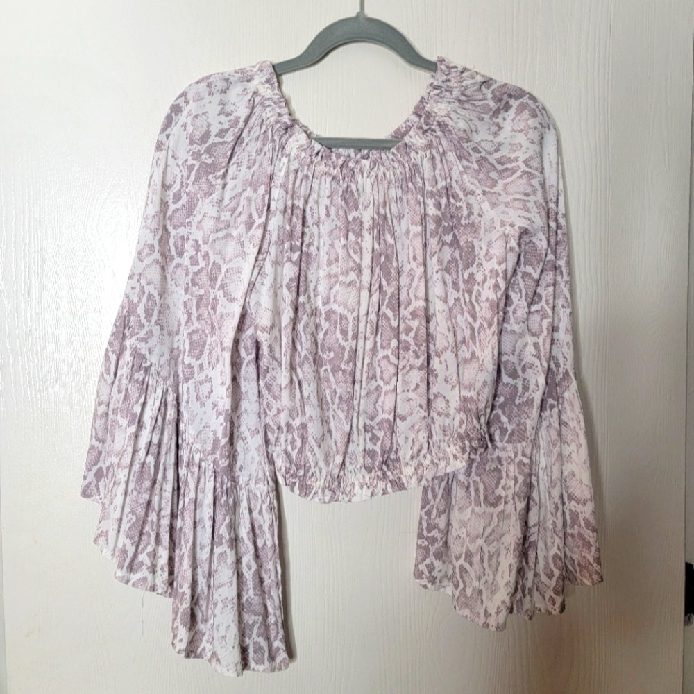 Vici Snake Print Blouse